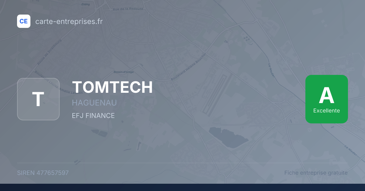 TOMTECH — 477657597 — fiche entreprise