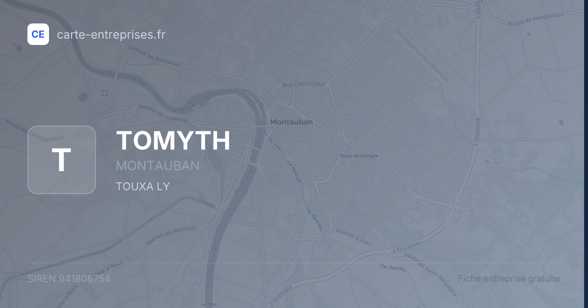 TOMYTH — 941806754 — fiche entreprise