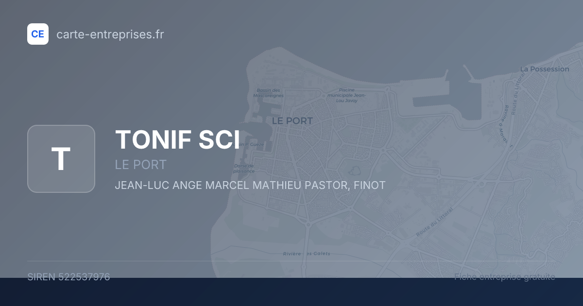 TONIF SCI — 522537976 — fiche entreprise