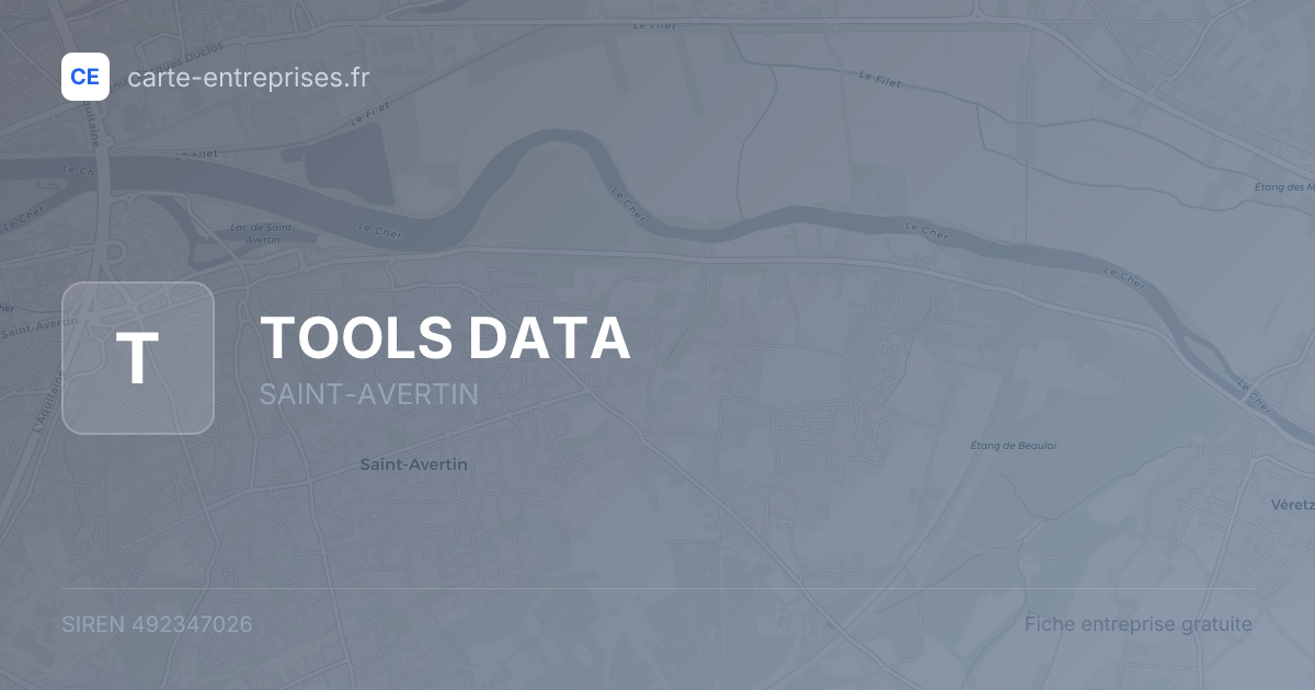 TOOLS DATA — 492347026 — fiche entreprise