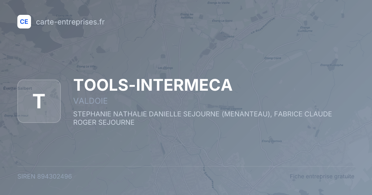 TOOLS-INTERMECA — 894302496 — fiche entreprise