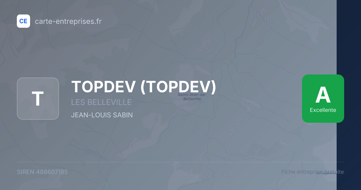 TOPDEV — 488607185 — fiche entreprise