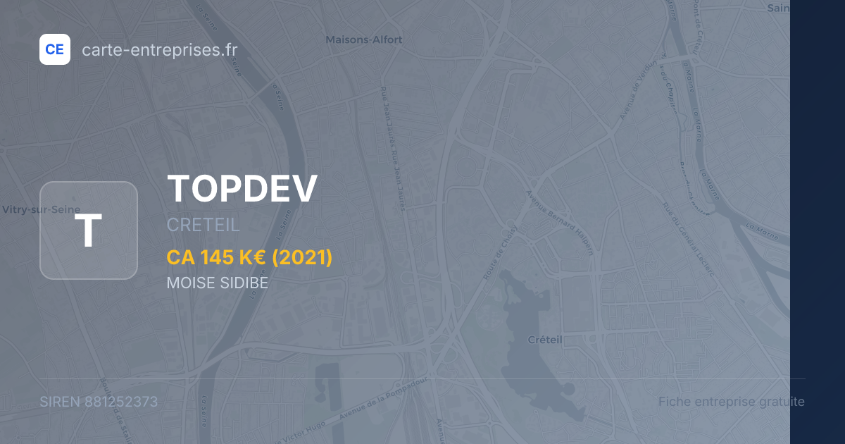TOPDEV — 881252373 — fiche entreprise