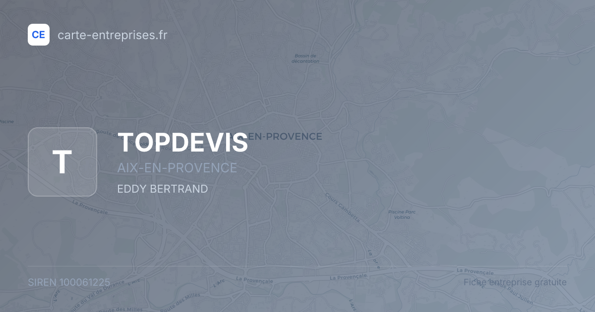 TOPDEVIS — 100061225 — fiche entreprise