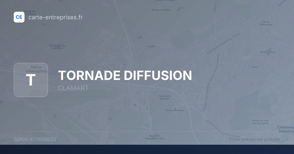 TORNADE DIFFUSION — 477858633 — fiche entreprise