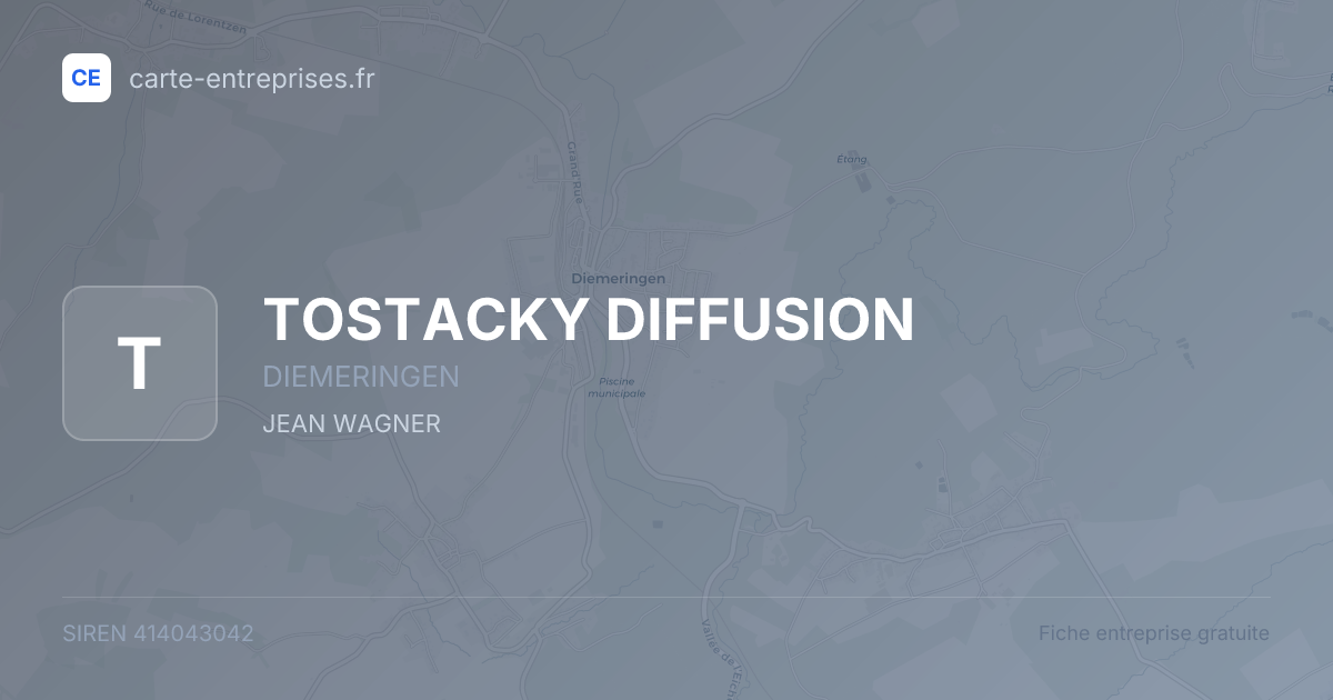 TOSTACKY DIFFUSION — 414043042 — fiche entreprise