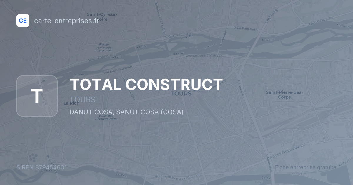 TOTAL CONSTRUCT — 879454601 — fiche entreprise