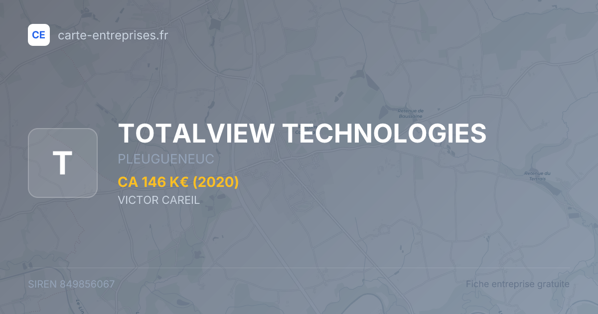 TOTALVIEW TECHNOLOGIES — 849856067 — fiche entreprise