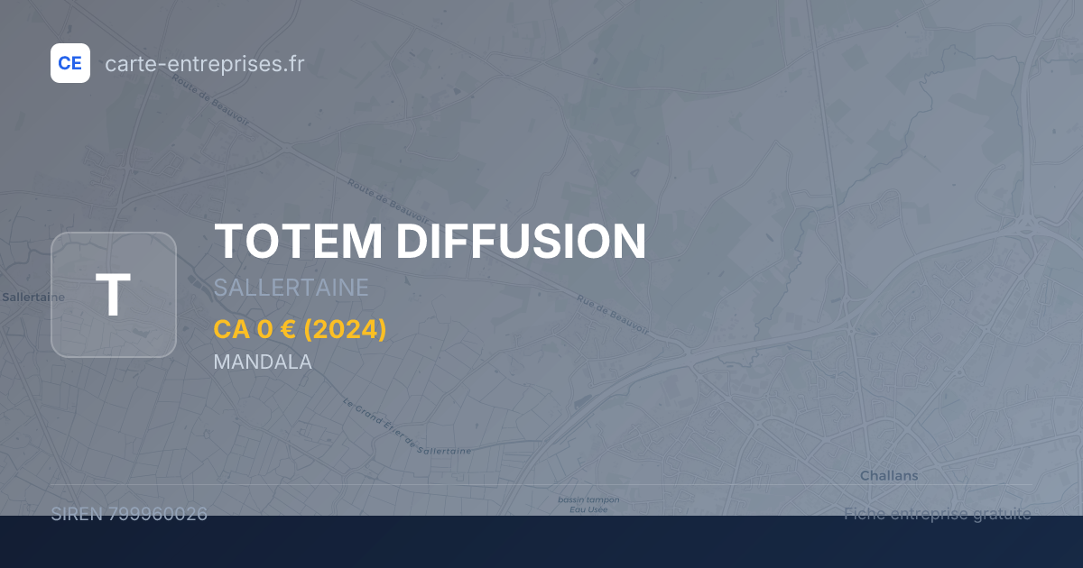 TOTEM DIFFUSION — 799960026 — fiche entreprise