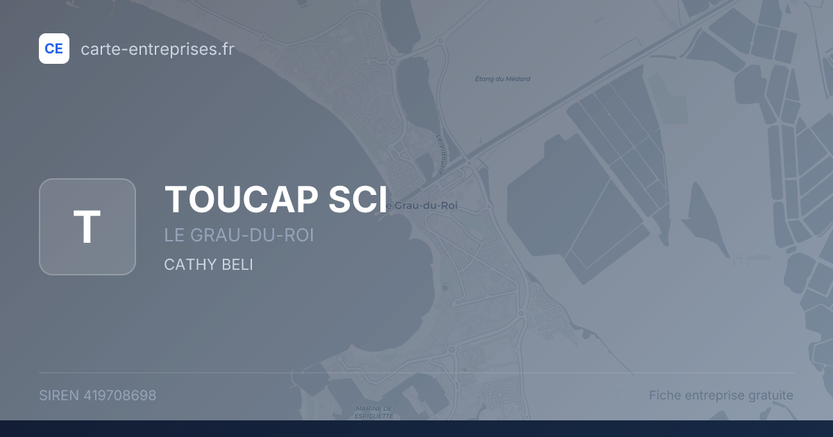 TOUCAP SCI — 419708698 — fiche entreprise