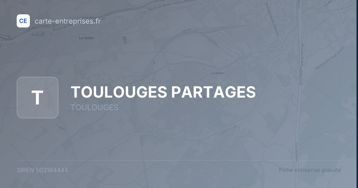 TOULOUGES PARTAGES — 503164444 — fiche entreprise