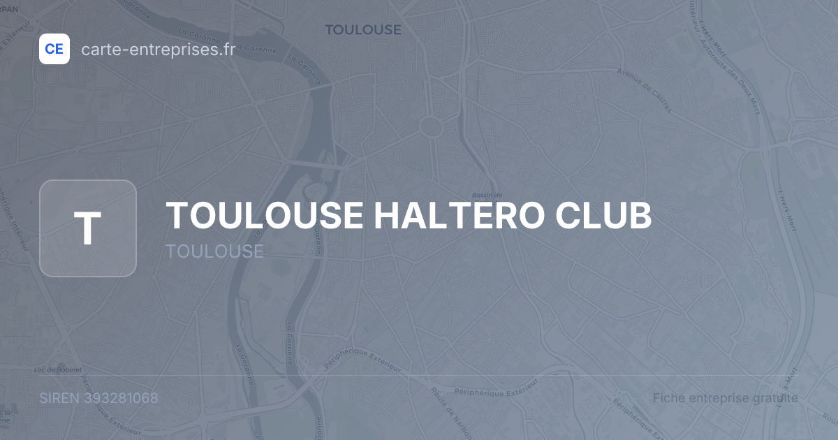 TOULOUSE HALTERO CLUB — 393281068 — fiche entreprise