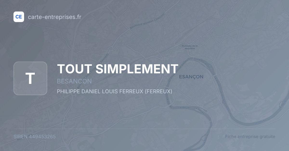 TOUT SIMPLEMENT — 449453265 — fiche entreprise