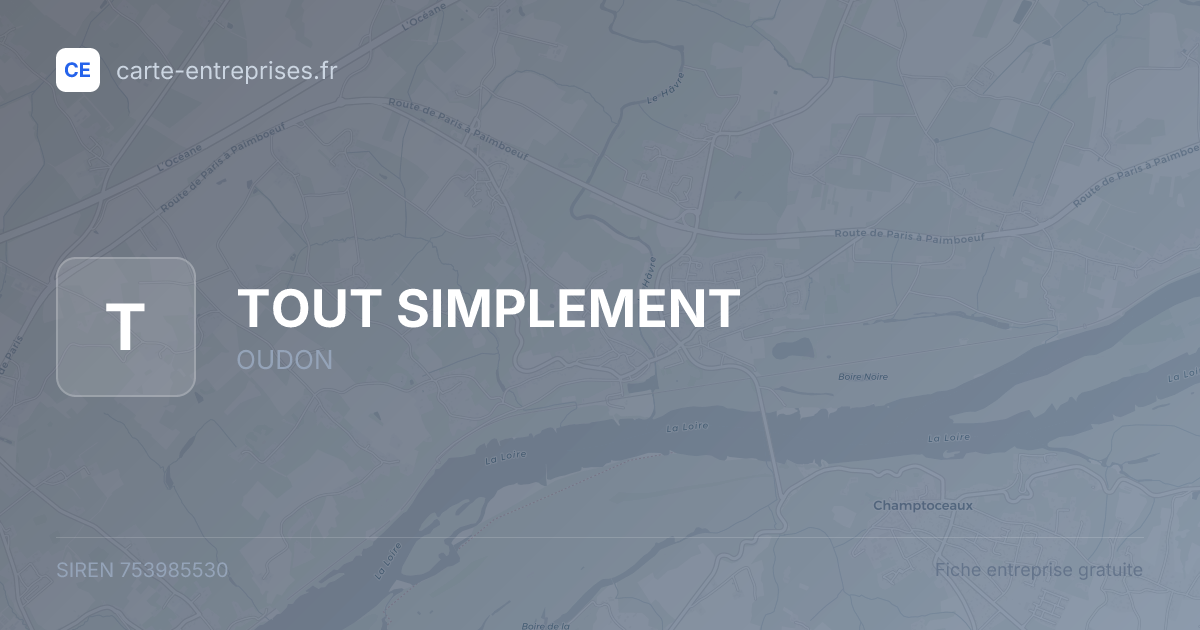 TOUT SIMPLEMENT — 753985530 — fiche entreprise