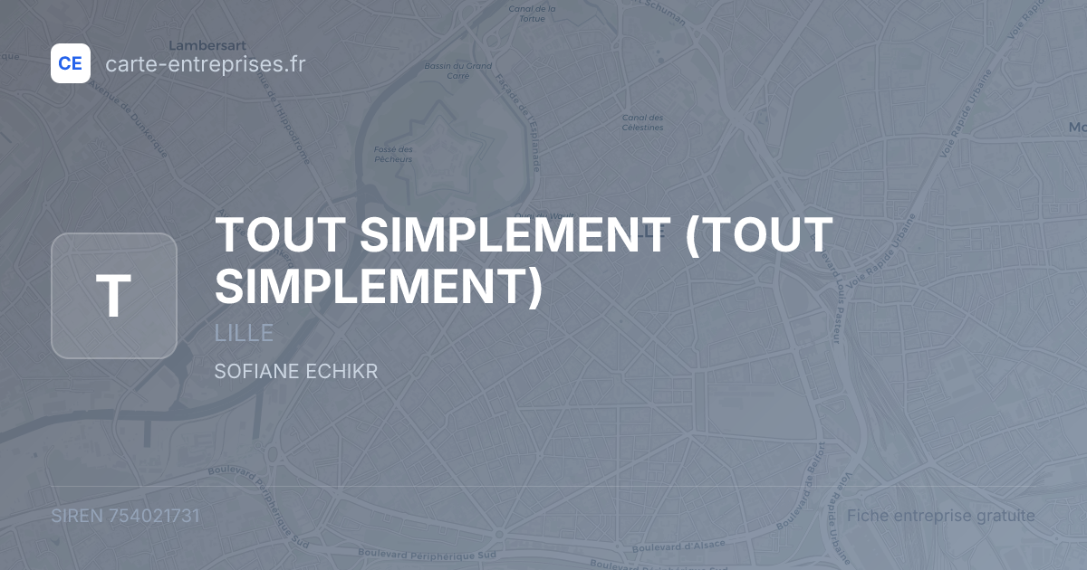 TOUT SIMPLEMENT — 754021731 — fiche entreprise