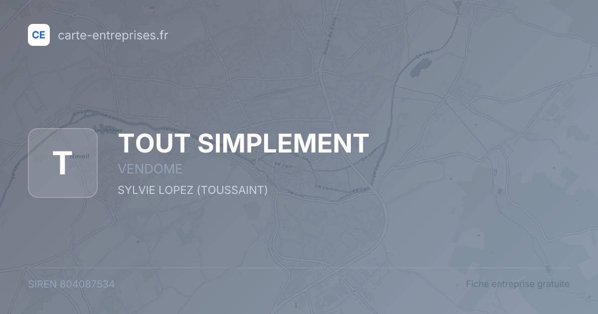 TOUT SIMPLEMENT — 804087534 — fiche entreprise
