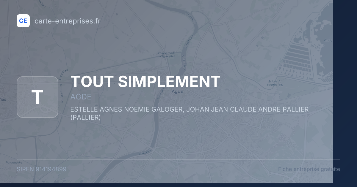 TOUT SIMPLEMENT — 914194899 — fiche entreprise