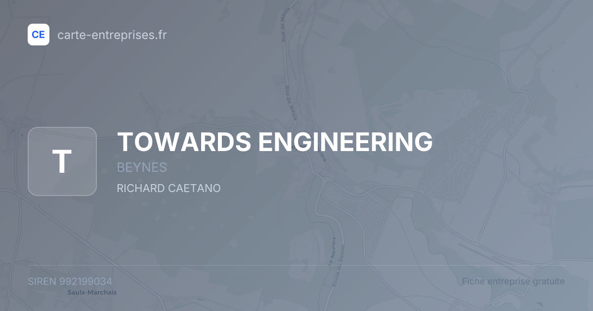 TOWARDS ENGINEERING — 992199034 — fiche entreprise