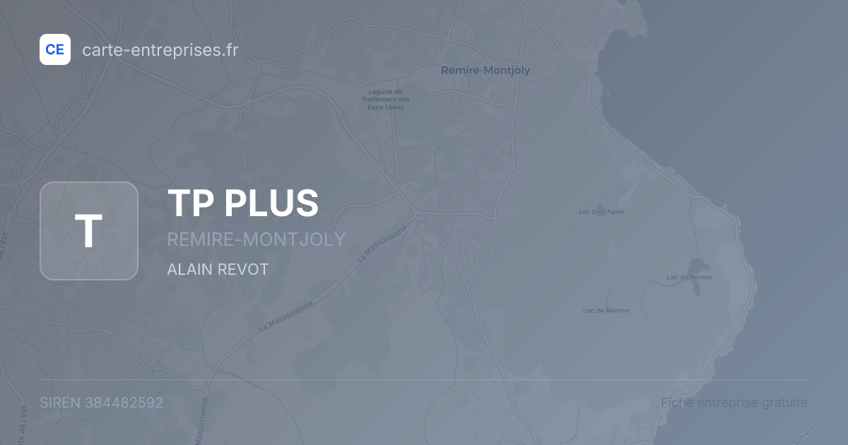 TP PLUS — 384482592 — fiche entreprise