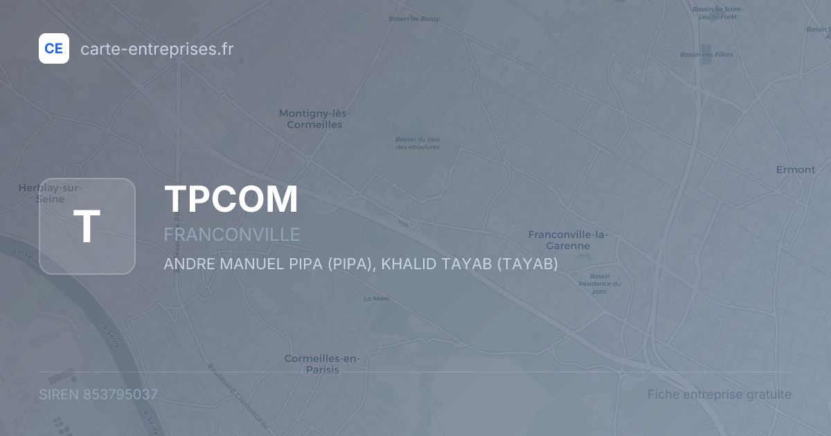TPCOM — 853795037 — fiche entreprise