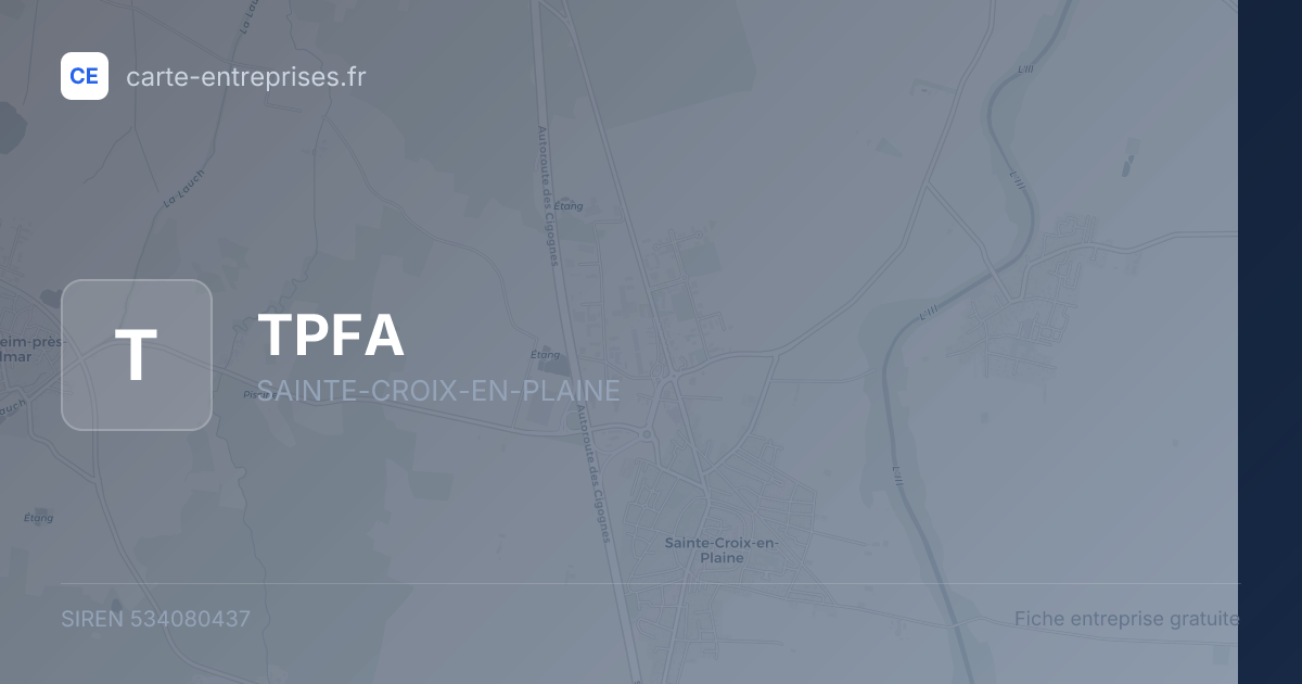 TPFA — 534080437 — fiche entreprise