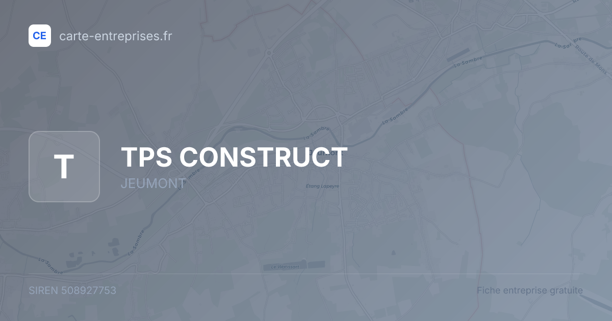 TPS CONSTRUCT — 508927753 — fiche entreprise