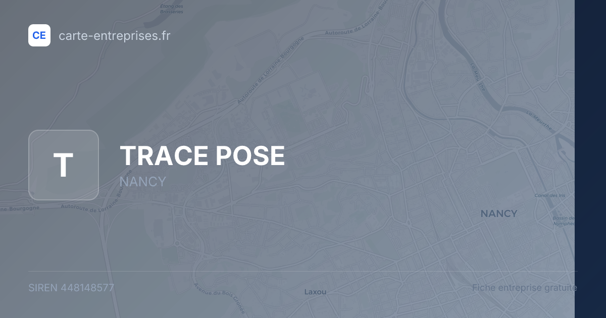 TRACE POSE — 448148577 — fiche entreprise