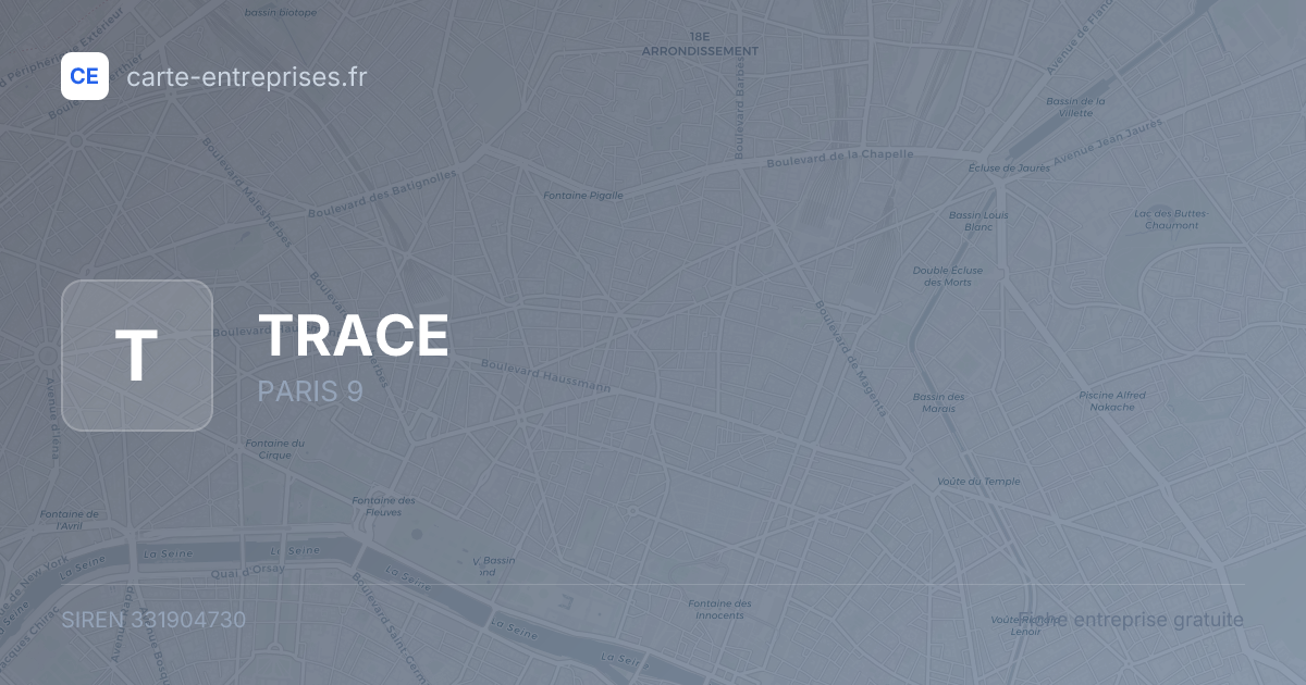 TRACE — 331904730 — fiche entreprise
