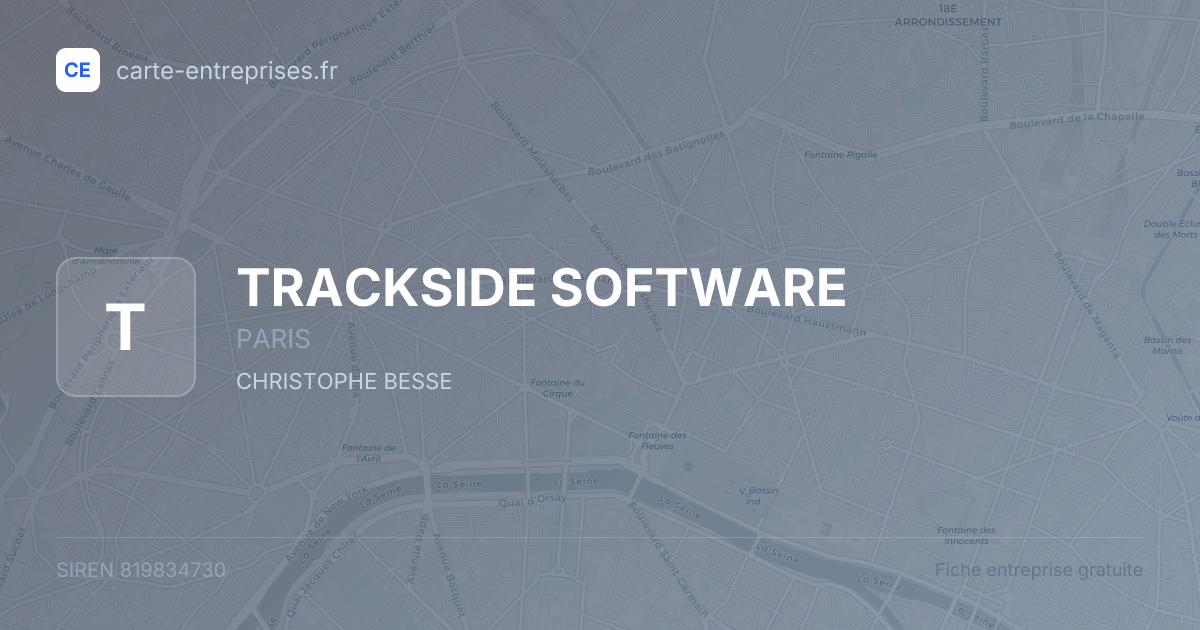 TRACKSIDE SOFTWARE — 819834730 — fiche entreprise