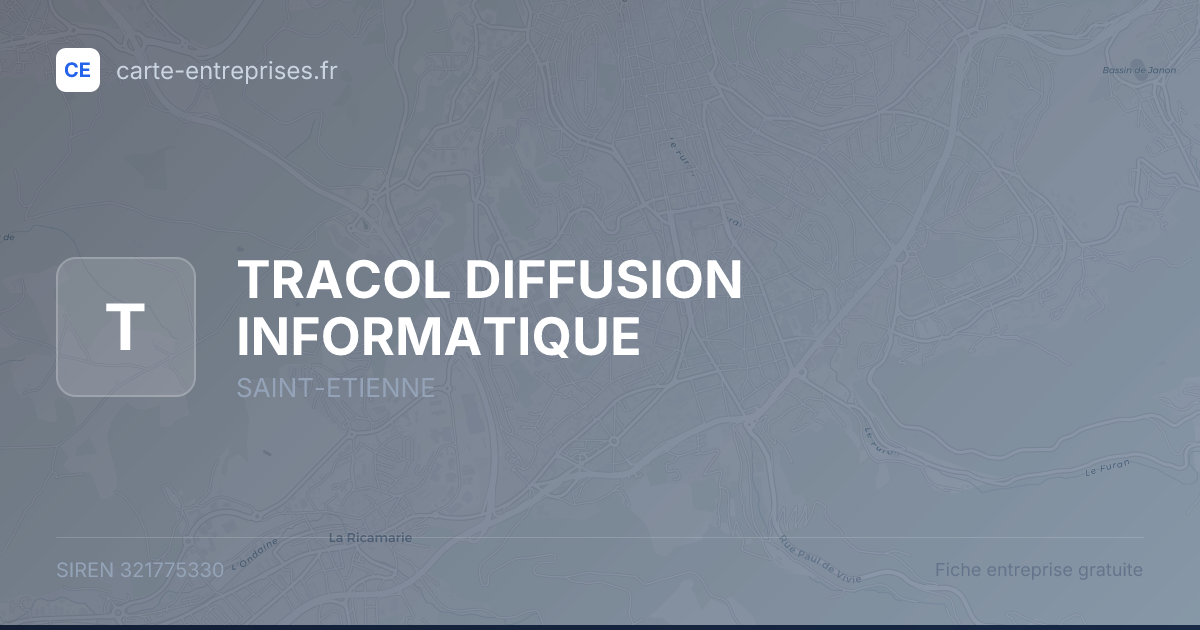 TRACOL DIFFUSION INFORMATIQUE — 321775330 — fiche entreprise