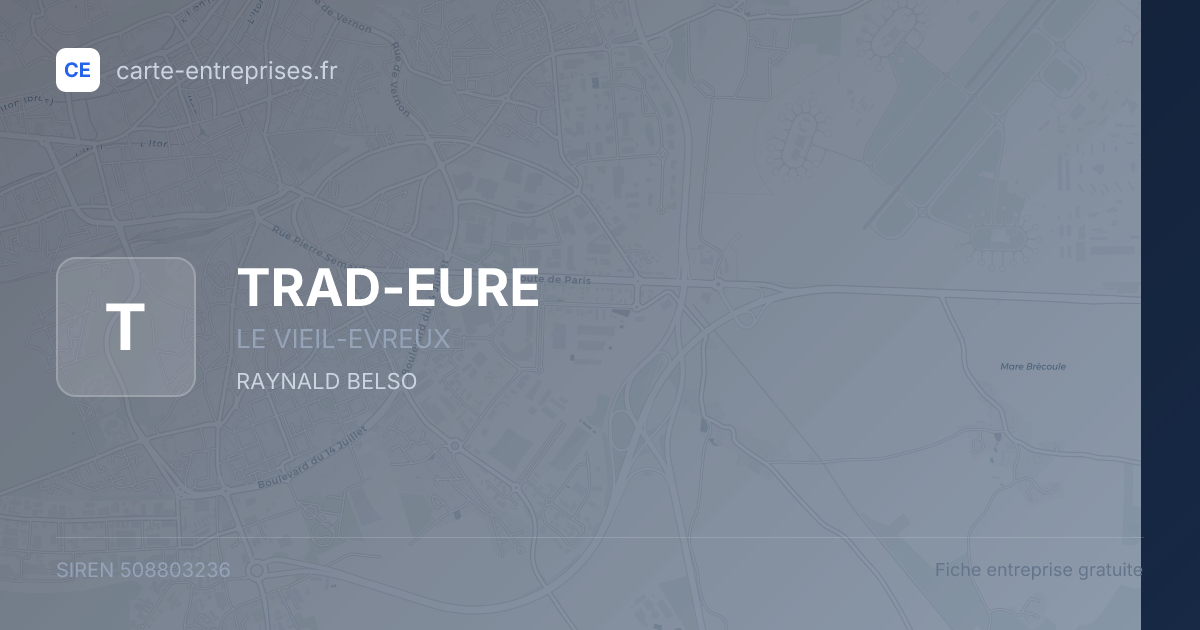 TRAD-EURE — 508803236 — fiche entreprise