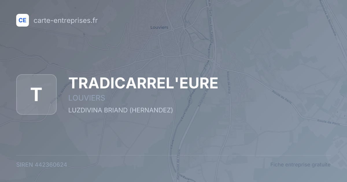 TRADICARREL'EURE — 442360624 — fiche entreprise