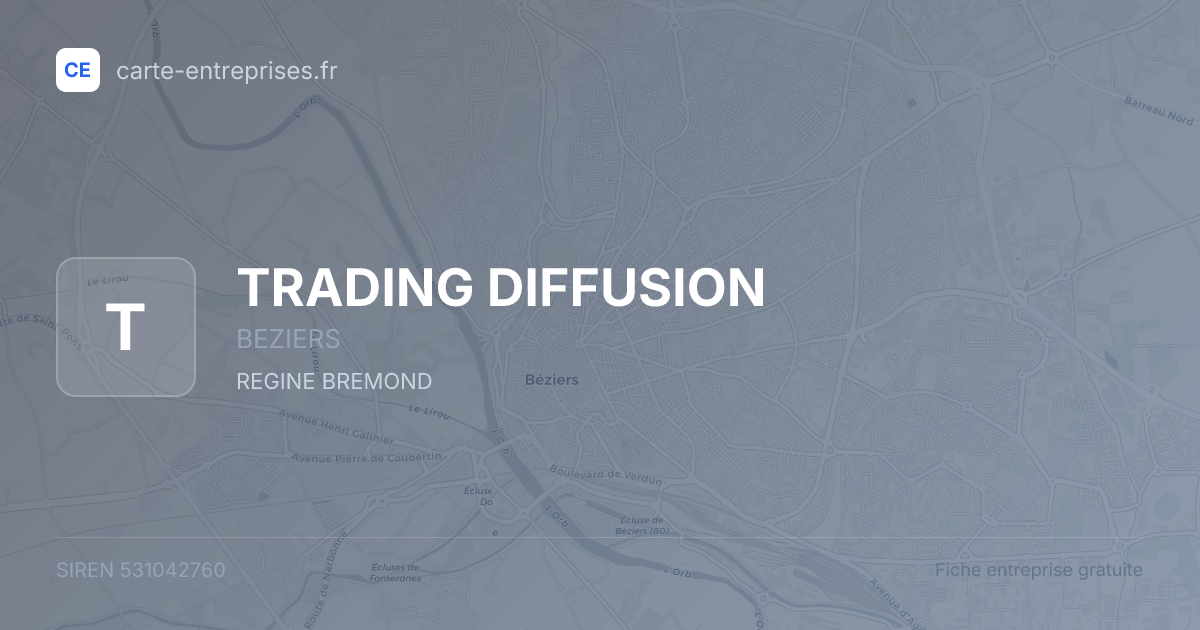 TRADING DIFFUSION — 531042760 — fiche entreprise