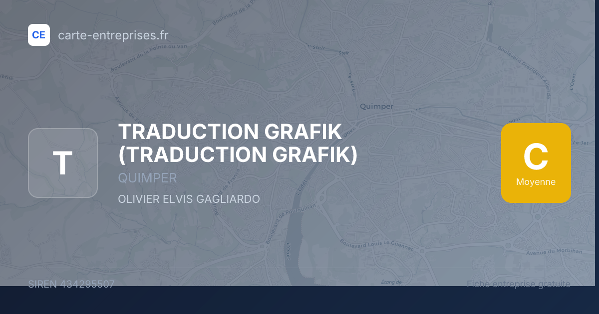 TRADUCTION GRAFIK (TRADUCTION GRAFIK) — 434295507 — fiche entreprise