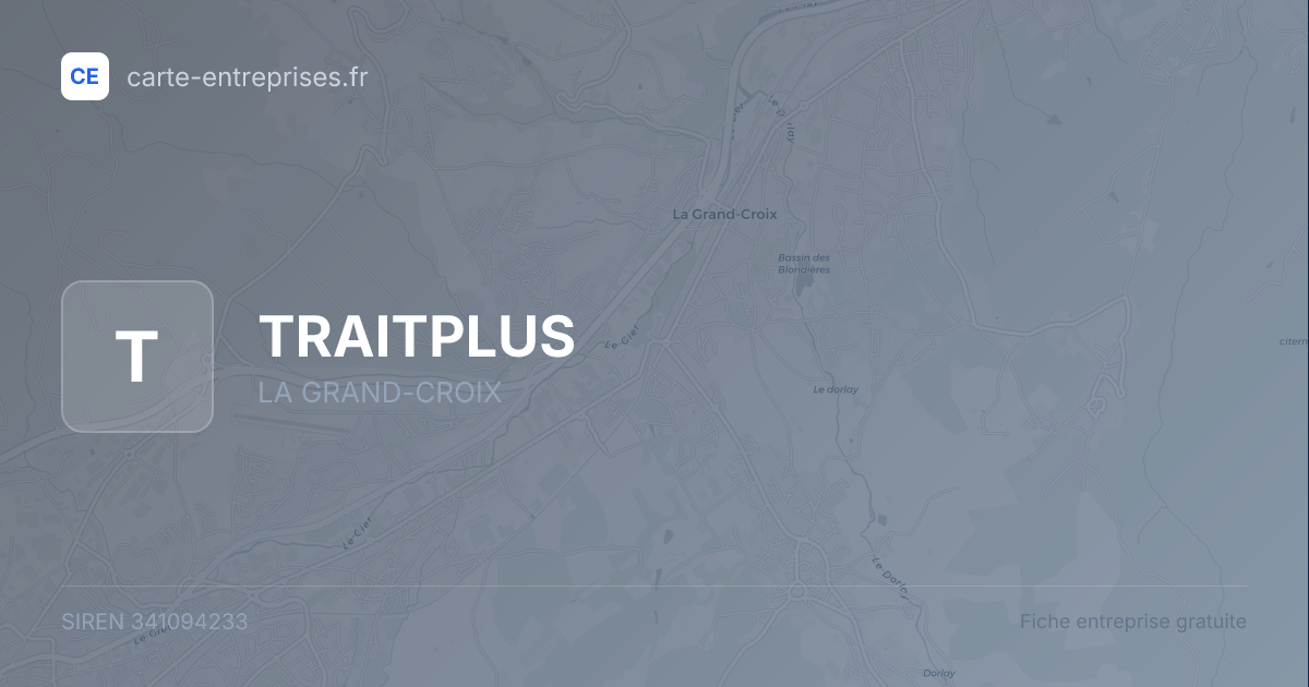 TRAITPLUS — 341094233 — fiche entreprise