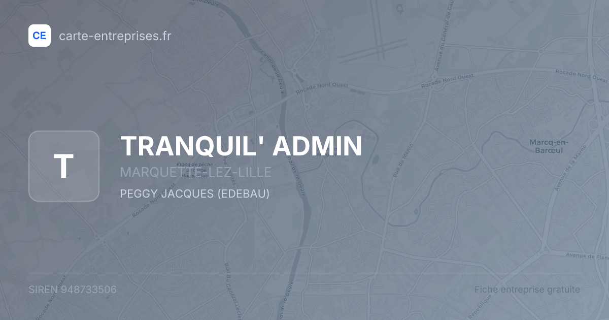TRANQUIL' ADMIN — 948733506 — fiche entreprise