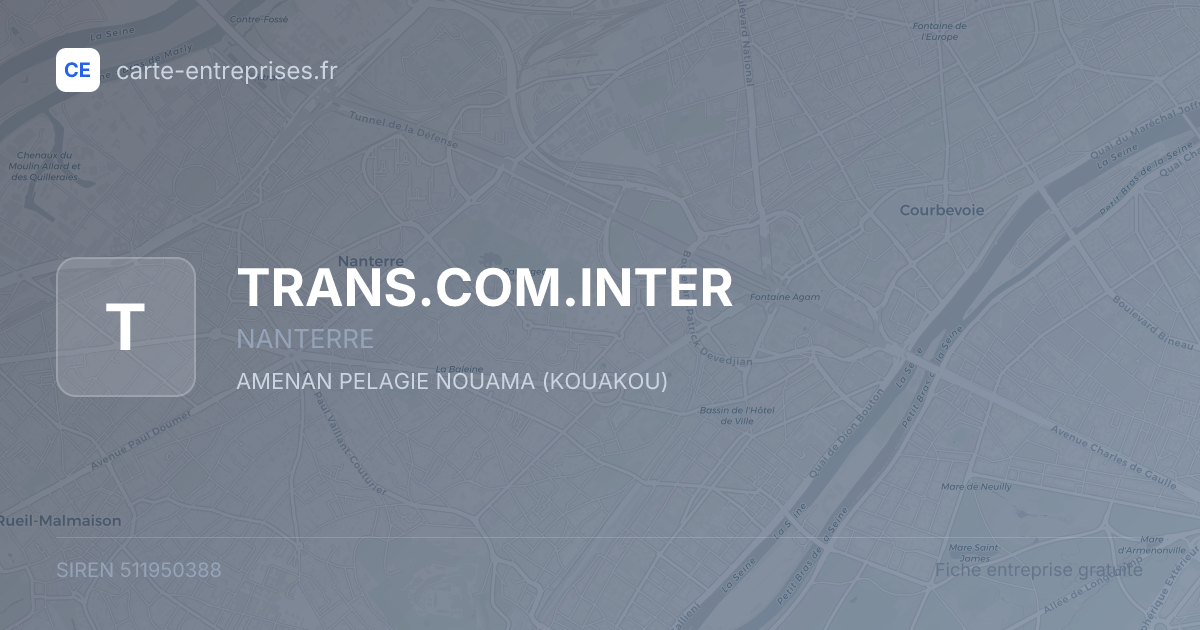 TRANS.COM.INTER — 511950388 — fiche entreprise