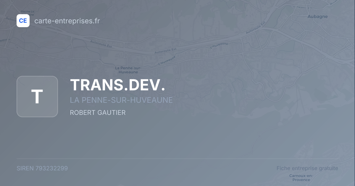 TRANS.DEV. — 793232299 — fiche entreprise