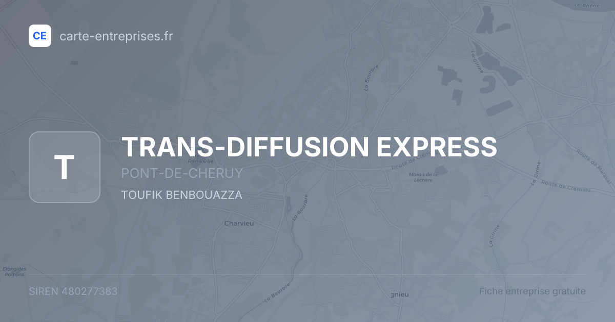 TRANS-DIFFUSION EXPRESS — 480277383 — fiche entreprise
