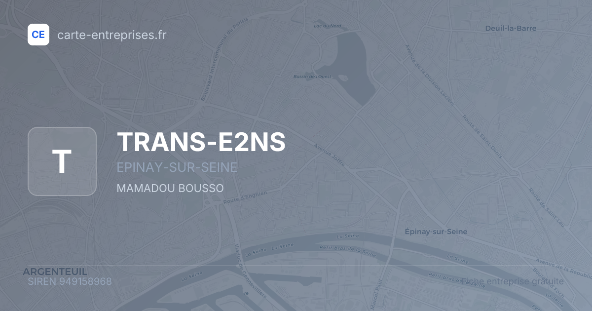 TRANS-E2NS — 949158968 — fiche entreprise
