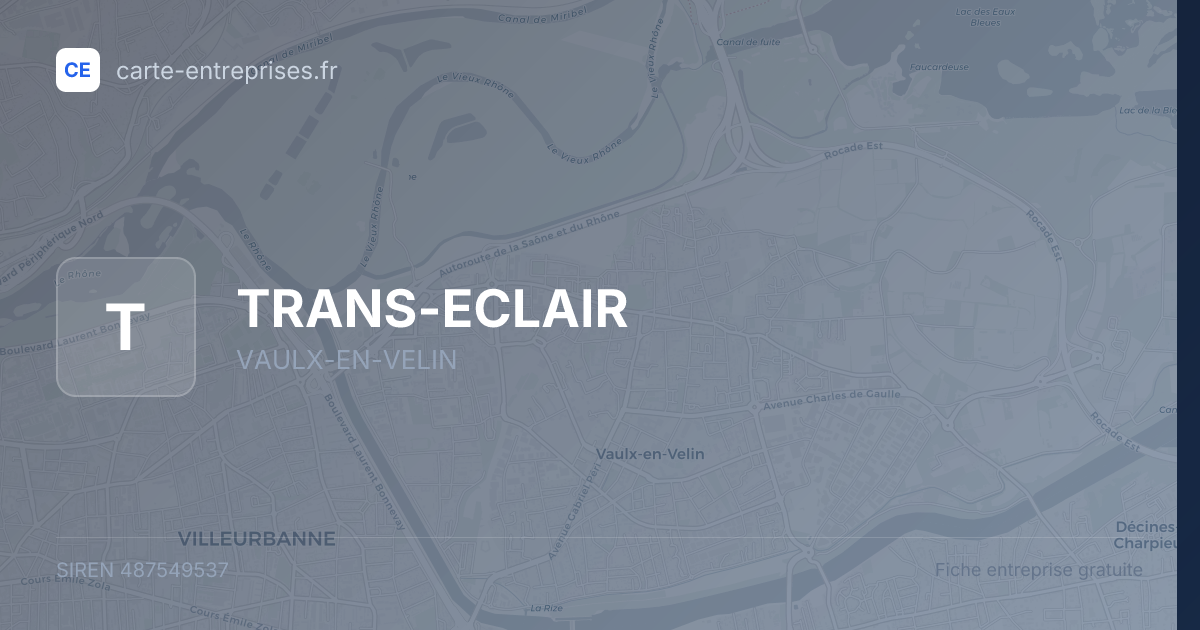 TRANS-ECLAIR — 487549537 — fiche entreprise
