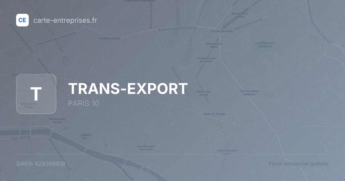 TRANS-EXPORT — 429366818 — fiche entreprise