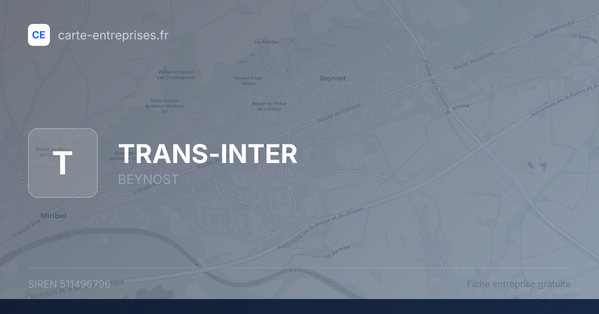 TRANS-INTER — 511496796 — fiche entreprise