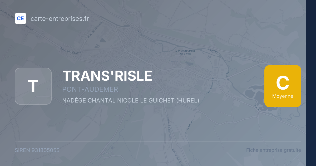 TRANS'RISLE — 931805055 — fiche entreprise