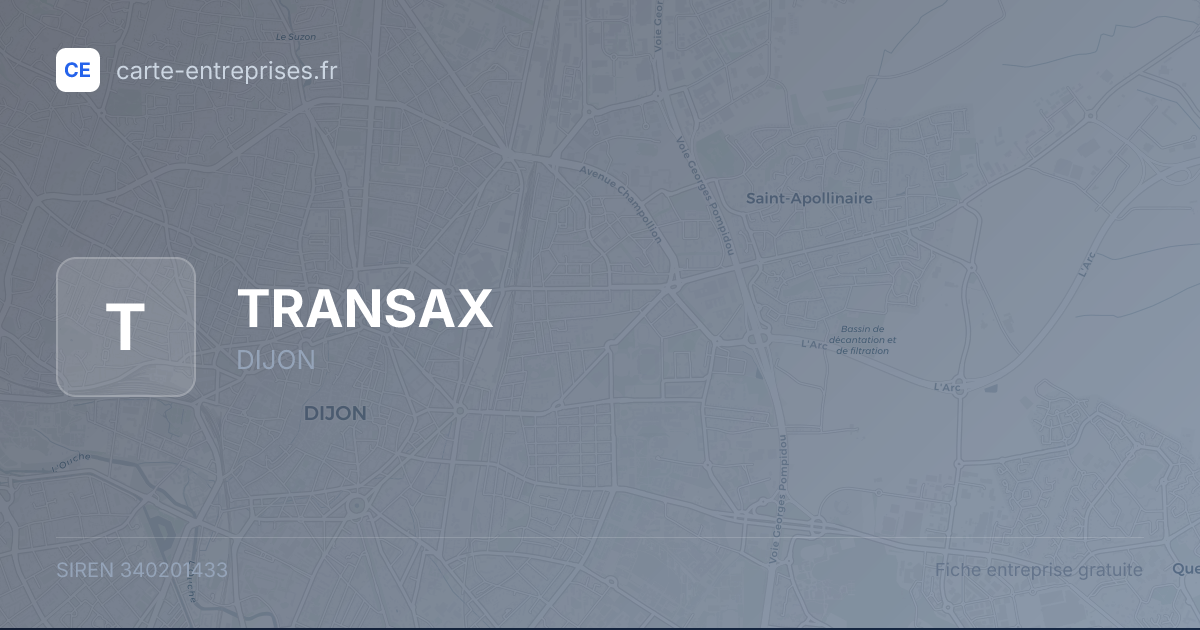 TRANSAX — 340201433 — fiche entreprise