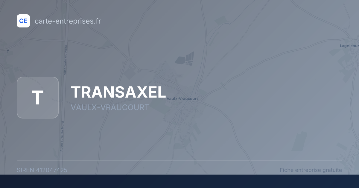 TRANSAXEL — 412047425 — fiche entreprise
