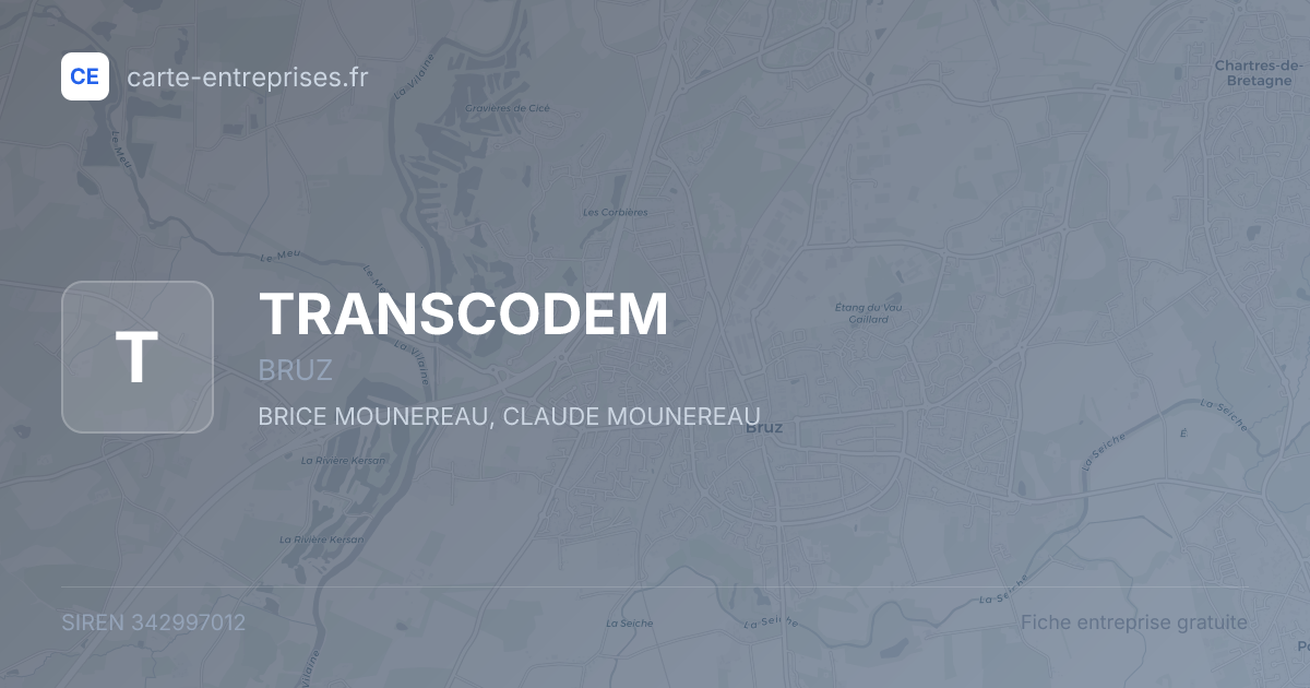 TRANSCODEM — 342997012 — fiche entreprise