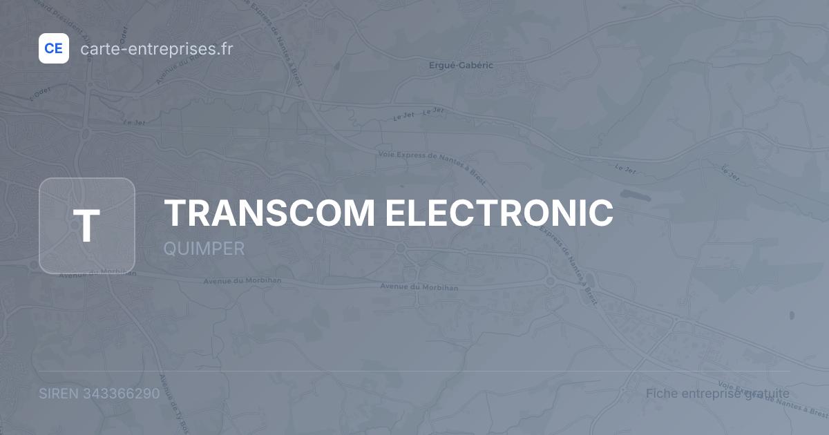 TRANSCOM ELECTRONIC — 343366290 — fiche entreprise