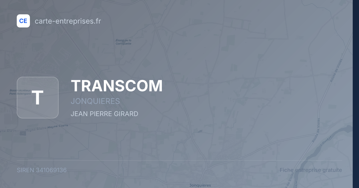 TRANSCOM — 341069136 — fiche entreprise