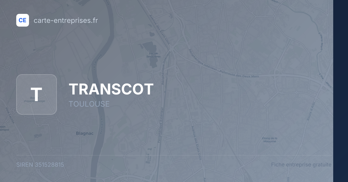 TRANSCOT — 351528815 — fiche entreprise